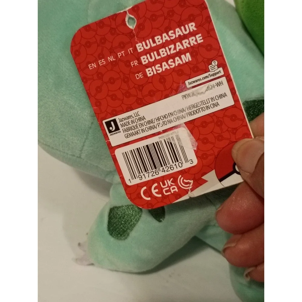 Bulbasaur Pokemon Plush Jazwares Stuffed Animal Toy New with Tags - Picture 7 of 7